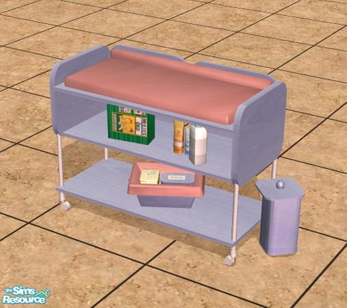 Sims 2 — 4ESF Changing Table Wood2Red by rocketmari — This is a recolor of the changing table from 4 Ever Simfantasy. You
