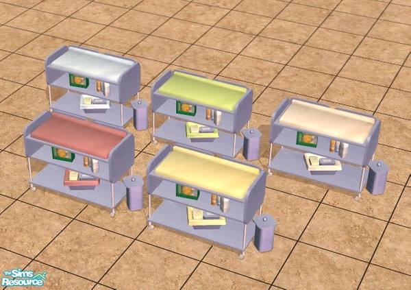 Sims 2 — 4ESF Changing Table Wood2Set by rocketmari — This is a recolor set of the changing table from 4 Ever Simfantasy.