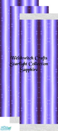 Sims 2 — Starlight Sapphire Wall set by WelshWitch — Shiney Starlight Sapphire Wall set. Floor sets available 1 Simolean