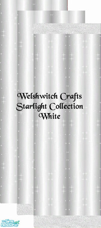 Sims 2 — Starlight Walls  White Set by WelshWitch — 3 walls, starlight White set. 