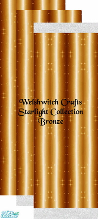Sims 2 — Starlight Walls Bronze Set by WelshWitch — Shiney starlight Walls set. Floor sets to follow. 1 Simolean per