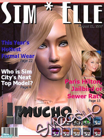 Sims 2 — Mucho Smoocho Lip Gloss Set by rythmgitr — This is a set of lip augmenting gloss that makes your sims lips