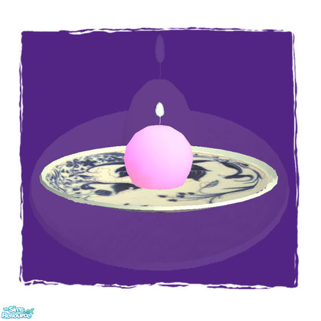 Sims 2 — Candle set VIII-Small Round Candle Pink candle by Paleoanth — Part VIII of the candle series. This one is a