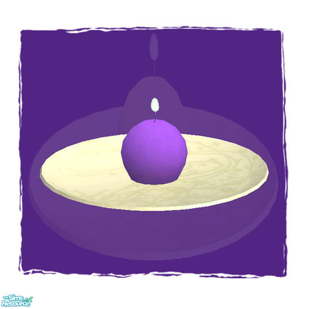 Sims 2 — Candle set VIII-Small Round Candle Purp candle by Paleoanth — Part VIII of the candle series. This one is a