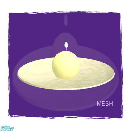 Sims 2 — Candle set VIII-Small Round Candle MESH by Paleoanth — Part VIII of the candle series. This one is a small round