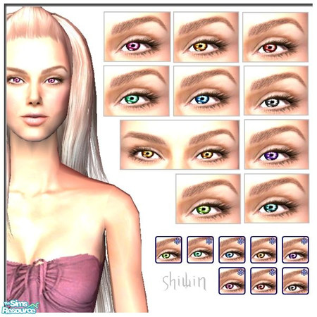 Sims 2 — Shining Eyes by shiwin — My first eyecolour set. I hope you like it!