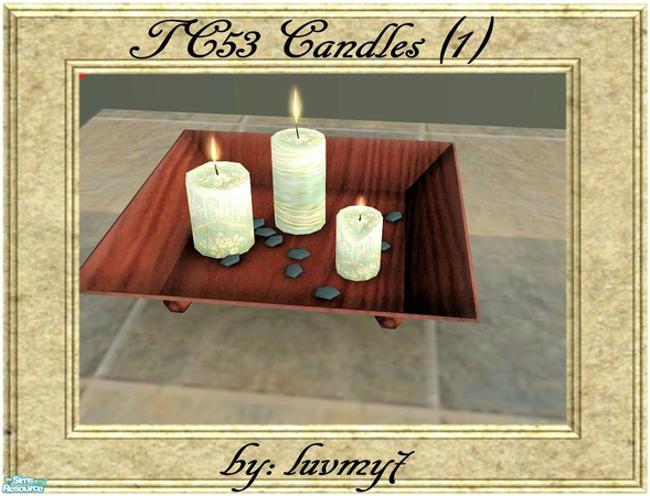 Sims 2 — TC53 Marble Elegance Livingroom - Candles (2) by luvmy7 — A 2nd set of candles recolored to match my TC53 Marble