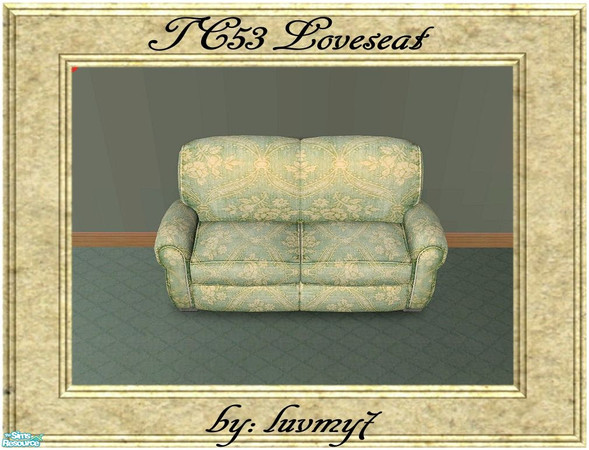 Sims 2 — TC53 Marble Elegance Livingroom - Loveseat by luvmy7 — A soft and elegant Loveseat recolored to match my TC53