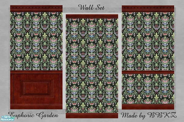 Sims 2 — Euphoric Garden Set by BBKZ — Perfect for luxury castles!