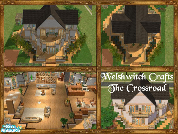 Sims 2 — The Crossroad by WelshWitch — Crossroad design, light & airy family home. Spacious rooms for a large family.
