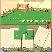 Sims 2 — evi Kids Walls and Floors by evi — Your kids will love this set of walls and floors. Decorate their bedrooms and