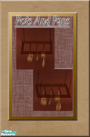 Sims 2 — The Seasons Hanging Pots and Pans by TearsRain — From season I chose to recolor the hanging pots and Pans With