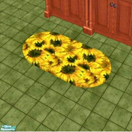 Sims 2 — Sunflower Dreams Rug by Phadrae — This is the rug that goes with my Sunflower Dreams Bathroom Set-you need