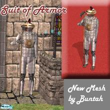 Sims 2 — Suit of Armor by buntah — No castle should be without a suit of armor. This decorative statue will guard your