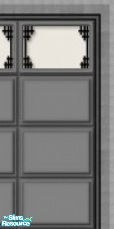 Sims 2 — grey garage door left part by oldmember_topmodele — -garage door -1 wall -1 floor -2 stepping stone made by