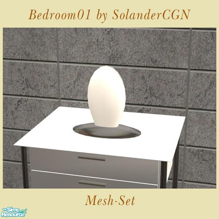Sims 2 — Bedroom01 - Table light by SolanderCGN — Table light as part of my first bedroom set. 