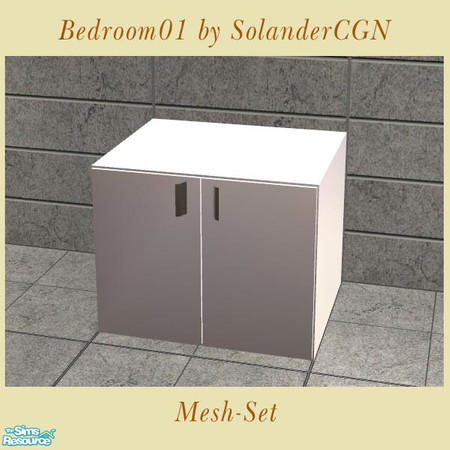 Sims 2 — Bedroom01 - Cabinet 3 by SolanderCGN — Cabinet 3 as part of my first bedroom set. May be placed in any