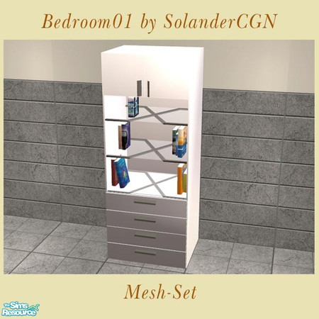 Sims 2 — Bedroom01 - Cabinet 2 by SolanderCGN — Cabinet 2 as part of my first bedroom set. May be placed in any