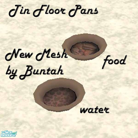 Sims 2 — Floor Pan MESH by buntah — This is where dungeon prisoners keep their food and water. Of course, I'm sure they