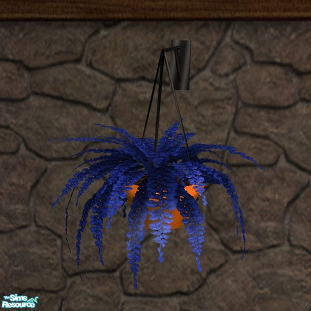 Sims 2 — Fire Fern Blue [Recolor] by Dr Pixel — Recolor for the Fire Fern