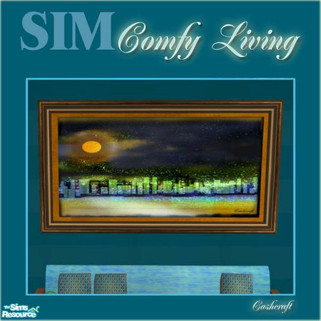 Sims 2 — SIM Comfy Living Painting by Cashcraft — Painting created by your truly in Photoshop...hope you enjoy! It is a