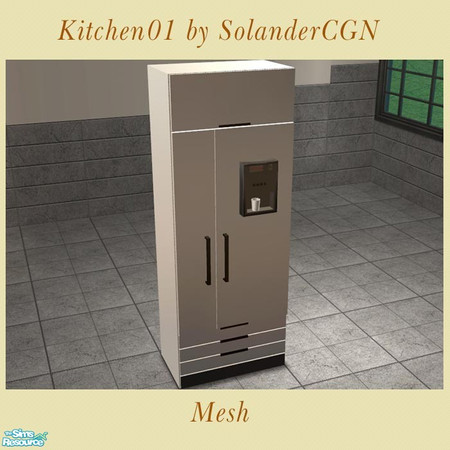 Sims 2 — Kitchen01 by SolanderCGN - Fridge by SolanderCGN — Fridge as part of my first kitchen set. Fully animated!