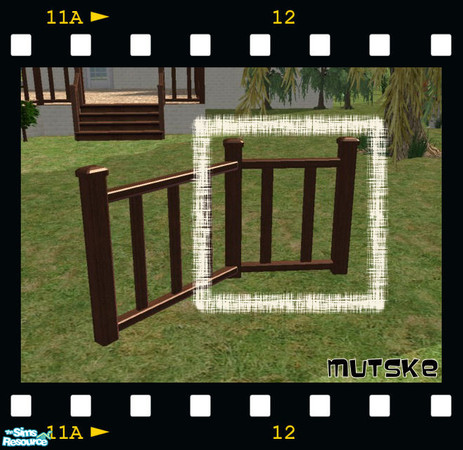 Sims 2 — Wooden Fence normale fence by TSR Archive — Another way to build your fences. You now can make them diagonal. So