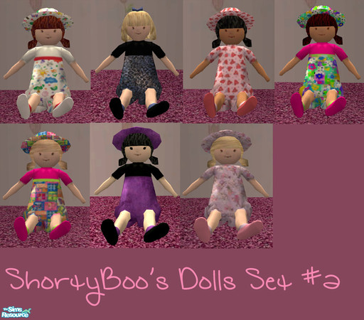 Sims 2 — ShortyBoo's Dolls Part 2 by ShortyBoo — A new set of seven dolls. Thanks to Natrobo for making the original