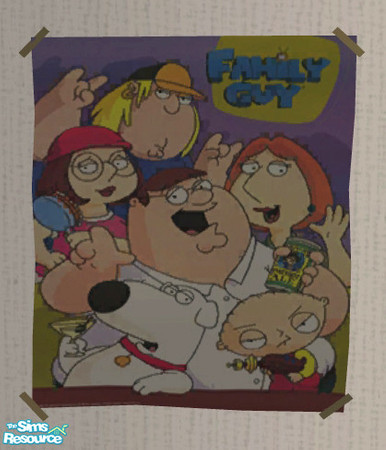 Sims 2 — Family Guy Poster by ShortyBoo — A Family Guy poster. Recolor of "Civic Idol" poster.