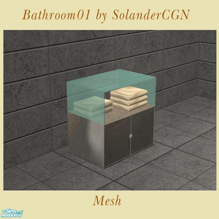 Sims 2 — Bathroom01 by SolanderCGN - Towel cabine by SolanderCGN — Towel cabinet as part of my first bathroom set. To be