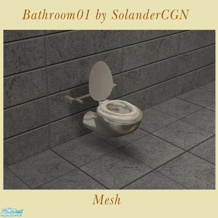 Sims 2 — Bathroom01 by SolanderCGN - Toilete by SolanderCGN — Toilete as part of my first bathroom set. Fully animated.