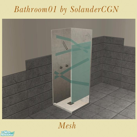 Sims 2 — Bathroom01 by SolanderCGN - Shower by SolanderCGN — Shower as part of my first bathroom set. 
