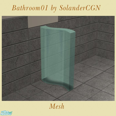 Sims 2 — Bathroom01 by SolanderCGN - Glasswall by SolanderCGN — Glasswall as part of my first bathroom set. To be found