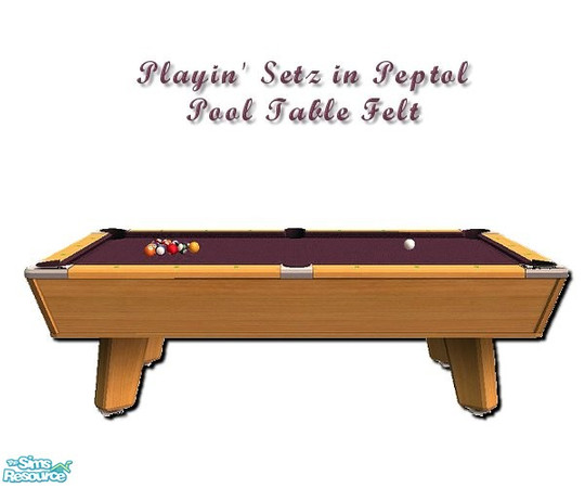 Sims 2 — Playin' Setz in Peptol Pool Felt by iwubu — Bass, Guitar, Pool Table Felt and Chess board ... all colored to