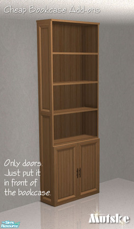 Sims 2 — Bookcase Cheap Tall Door 05 by Mutske — 