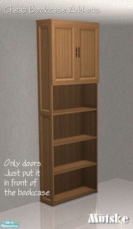 Sims 2 — Bookcase Cheap Tall Door 07 by Mutske — 