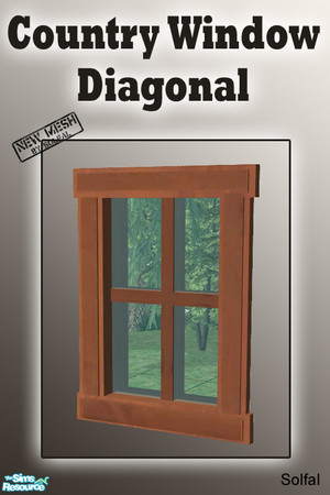 Sims 2 — Country Window Diagonal by solfal — The diagonal part of the Country Window Uppdated 14/12 - 06 