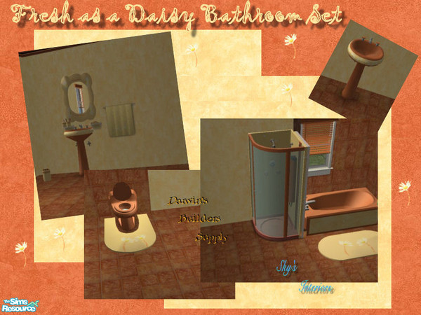 Sims 2 — Daisy Fresh Bathroom Set by younce135 — Darwin's Builder's Supply and Sky's Interiors presents the Daisy Fresh