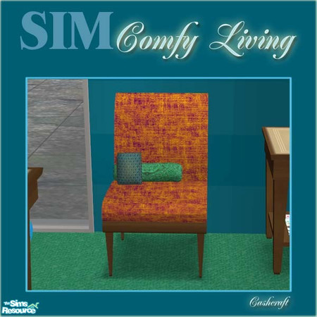 Sims 2 — SIM Comfy Living Chair 002 by Cashcraft — Sims love their comfort and this comfy living space is filled with