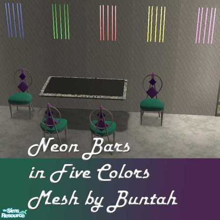 Sims 2 — Neon Bars by buntah — I don't know about you, but I'm getting ready for the Nightlife expansion pack, so I made