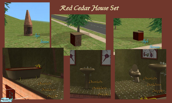 Sims 2 — Red Cedar House Set by younce135 — These are the items that are used in the Residentual Lot named 2032 Hillsboro