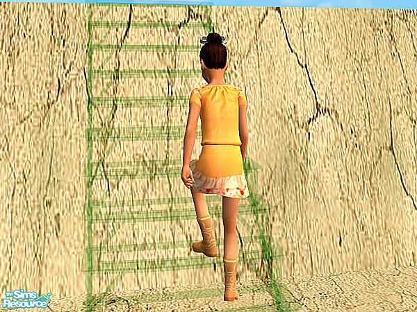 Sims 2 — NMHolySmoke - dark green transparent met by chrissy6930 — Numenor's recolorable Holy Smoke stairs recolored to