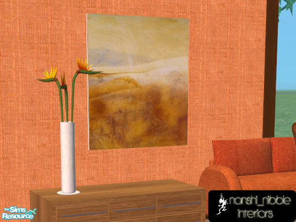 Sims 2 — Funk-a-licious Painting by Nanshi — Mesh by me painting original by Sigmar Polke.