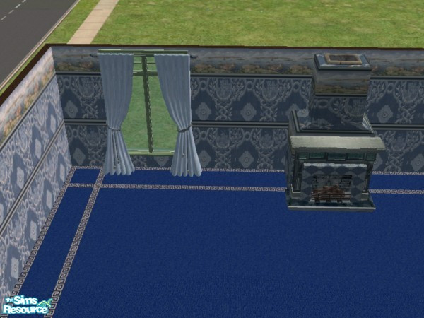 Sims 2 — By the Seaside curtains by ead425 — Peace and quiet of the inland Harbor set includes 1 wall, 8 items bed,
