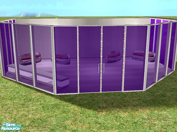 Sims 2 — Helios Door - blue violet glass by chrissy6930 — UPDATED 09-18: Windkeeper's Helios Doors and Windows set