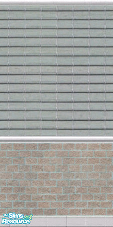 Sims 2 — brick and blue siding by oldmember_topmodele — made by topmodele @ tsr