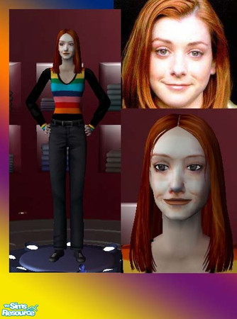 Sims 2 — Alyson Hannigan by Summers_19 — Willow from Buffy! Enjoy... :)