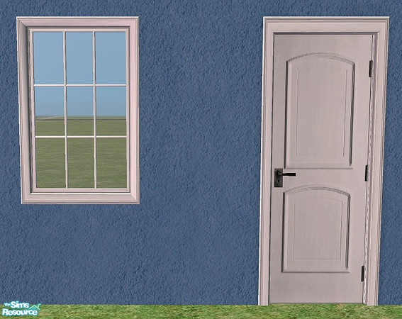 Sims 2 — Simple Sign Door + Window - Recolor Whit by Bitzybus — Recolor for the simple sign door and window. You will