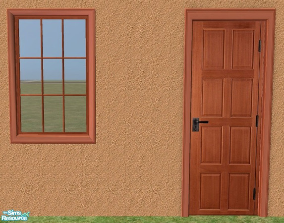 Sims 2 — Simple Sign Door + Window  - Recolor Dar by Bitzybus — Recolor for the simple sign door and window. You will