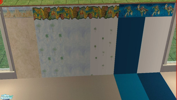 Sims 2 — Snips and Snails - Boys Rooms set by maddox97 — Nice assortment of wallpapers and carpet for boys of all ages.